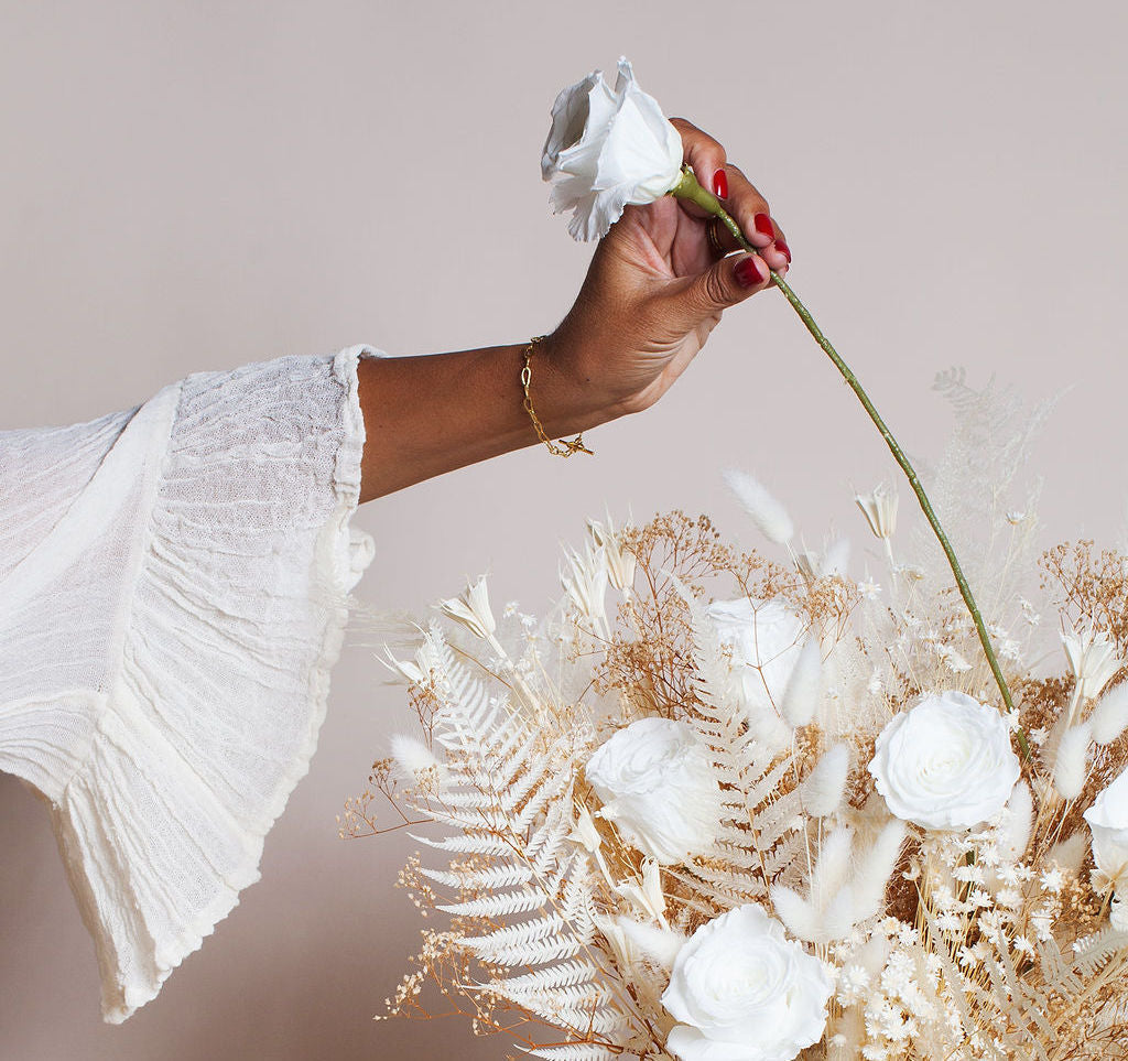 choosing white sympathy flowers