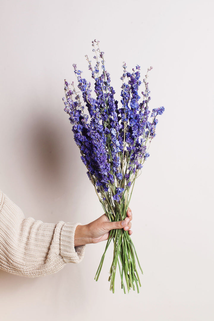 Dried Lilac Larkspur send a bouquet- the best flower delivery