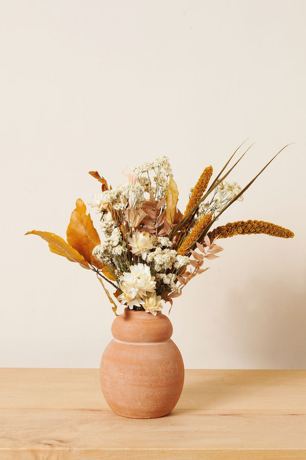 Vase Terra Cotta Bud Vase, Whitewash: Tall send a bouquet- the best flower delivery