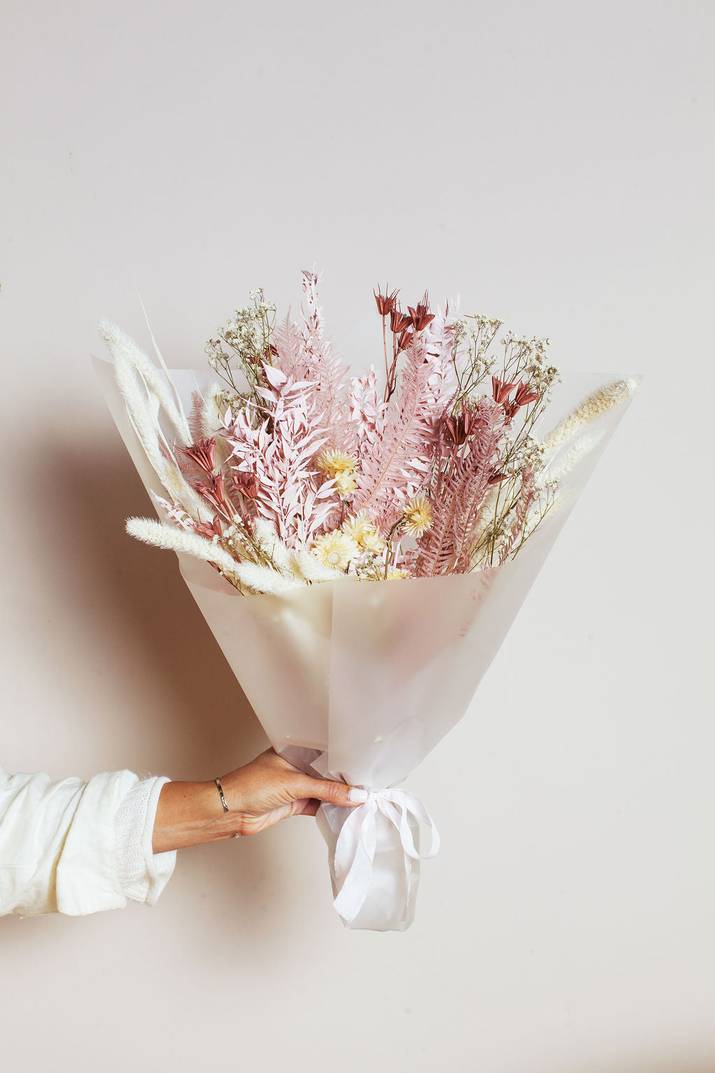 Small Dried Flower Bouquet - Pink/Peach – BIOS APOTHECARY