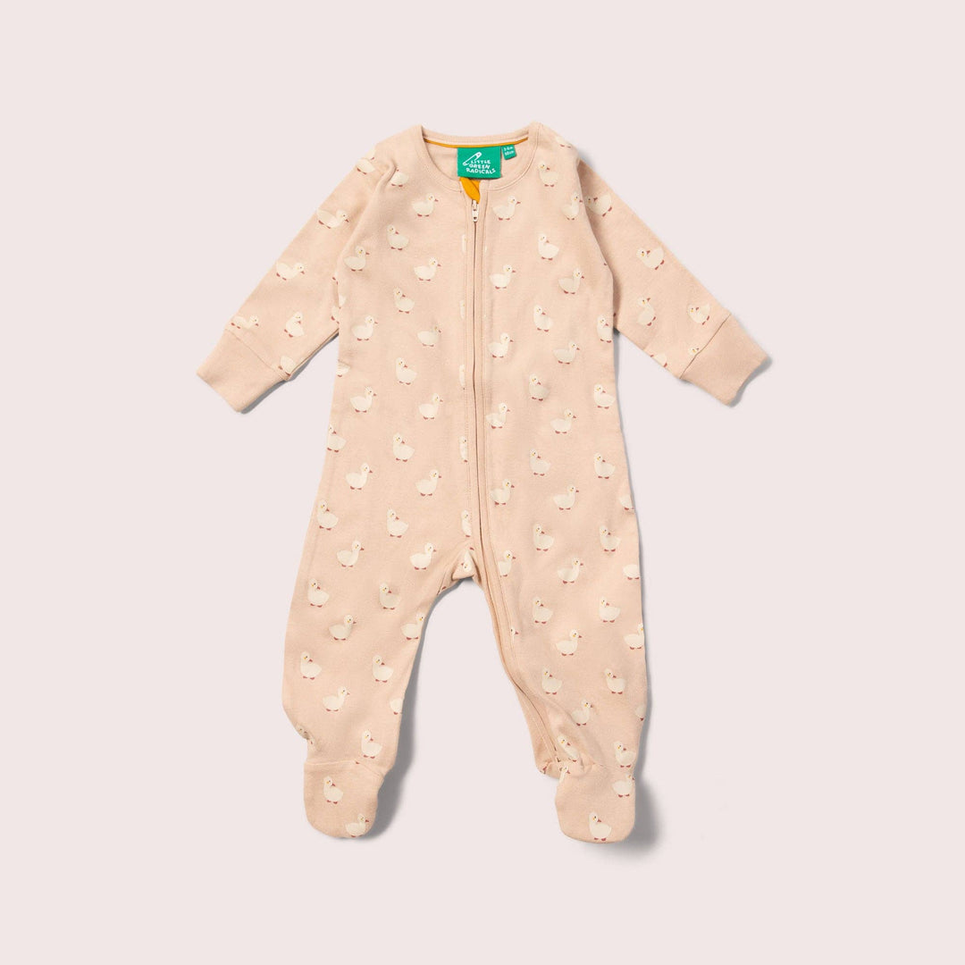 Puddle Ducks Zip Organic Babygrow: Oatmeal / 06-09m send a bouquet- the best flower delivery