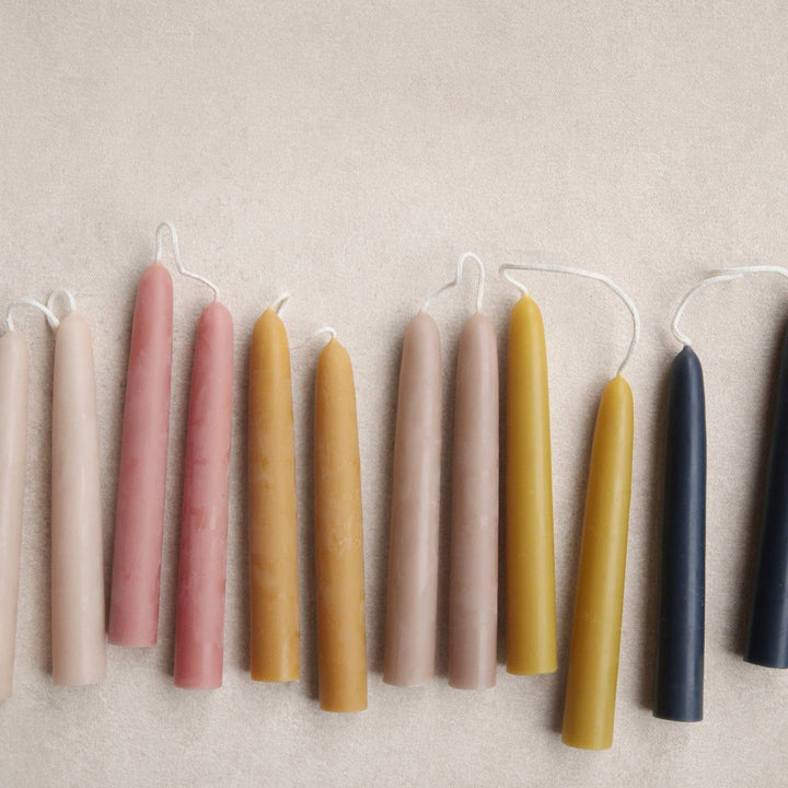 6" Heirloom Beeswax Taper Candles: Ochre send a bouquet- the best flower delivery