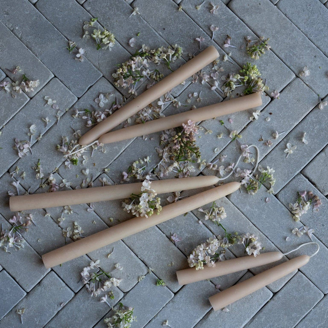 6" Heirloom Beeswax Taper Candles: Ochre send a bouquet- the best flower delivery