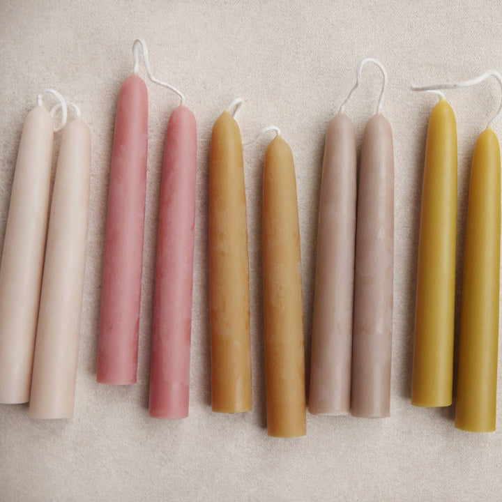6" Heirloom Beeswax Taper Candles: Ochre send a bouquet- the best flower delivery