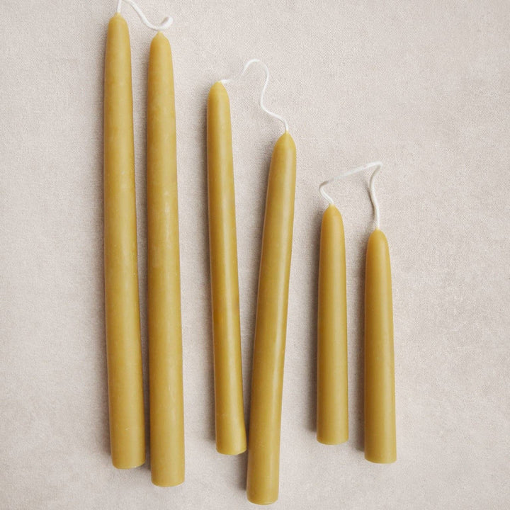 6" Heirloom Beeswax Taper Candles: Ochre send a bouquet- the best flower delivery