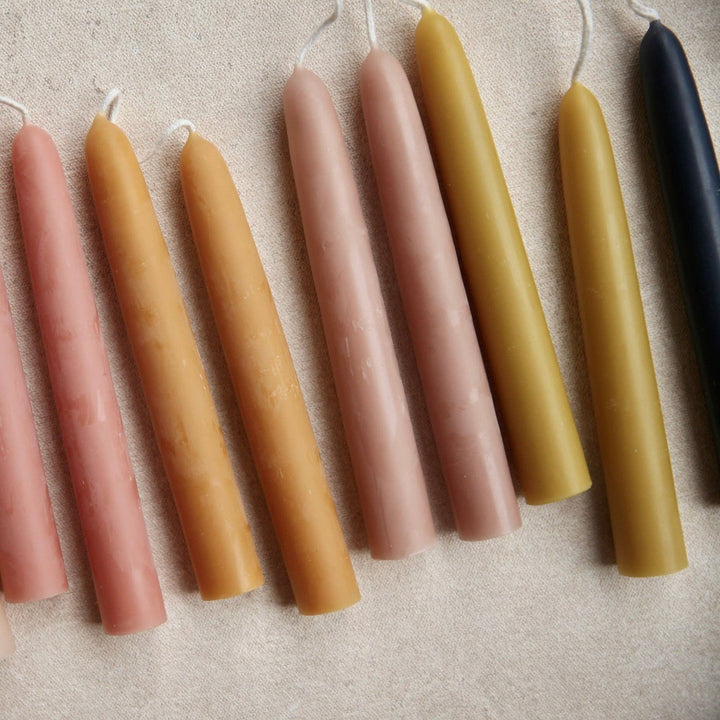 6" Heirloom Beeswax Taper Candles: Ochre send a bouquet- the best flower delivery