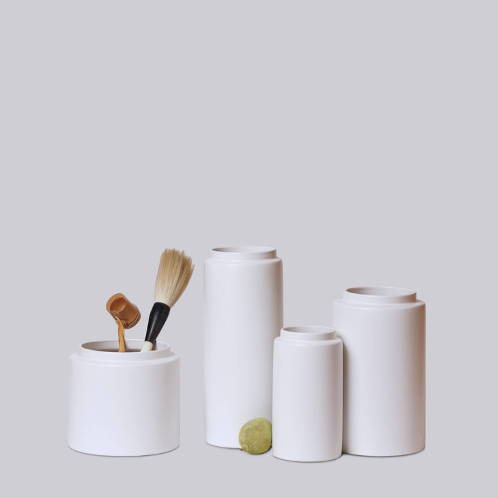 Agnes Porcelain Vases in Semi-Matte White: Small send a bouquet- the best flower delivery