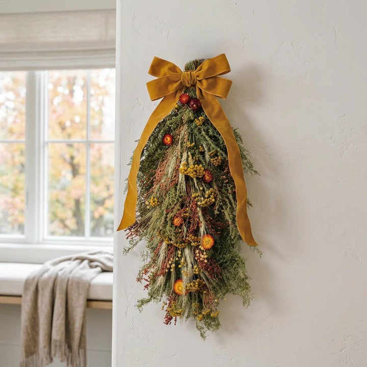 Alice Dried Strawflower Door Swag send a bouquet- the best flower delivery