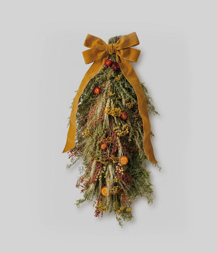 Alice Dried Strawflower Door Swag send a bouquet- the best flower delivery