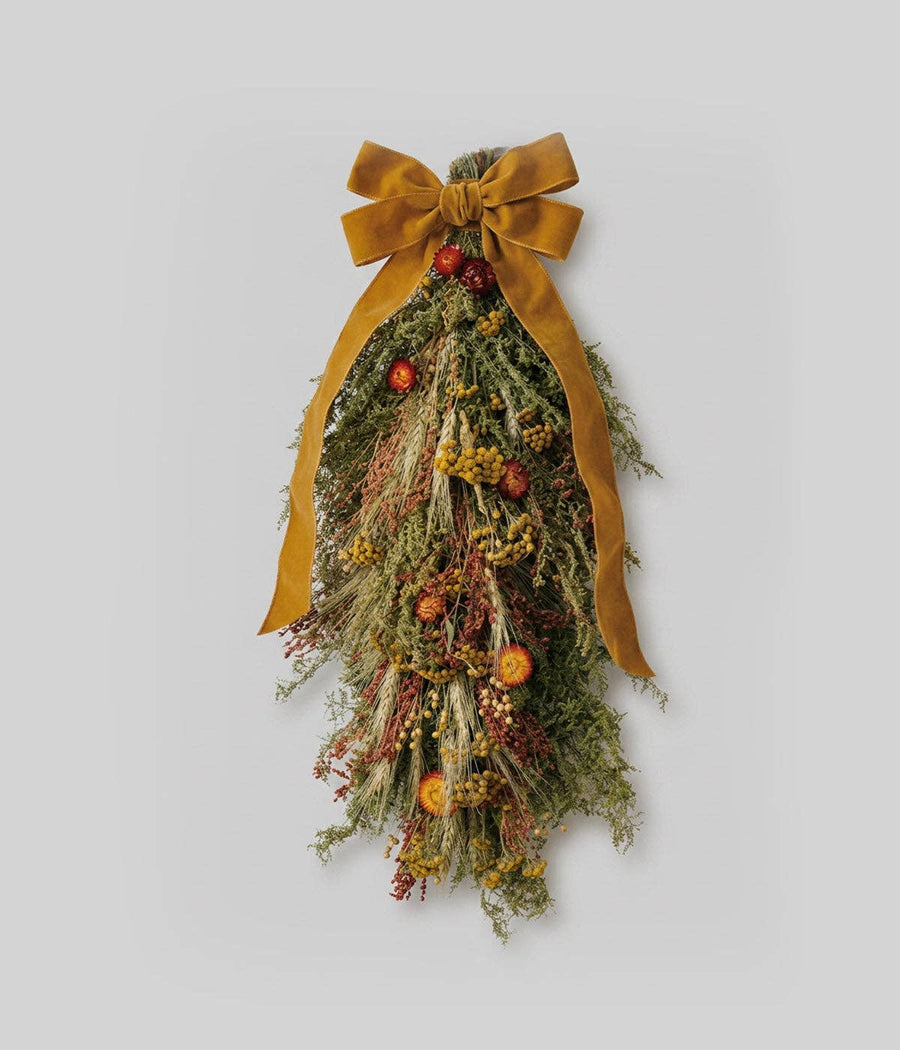 Alice Dried Strawflower Door Swag send a bouquet- the best flower delivery