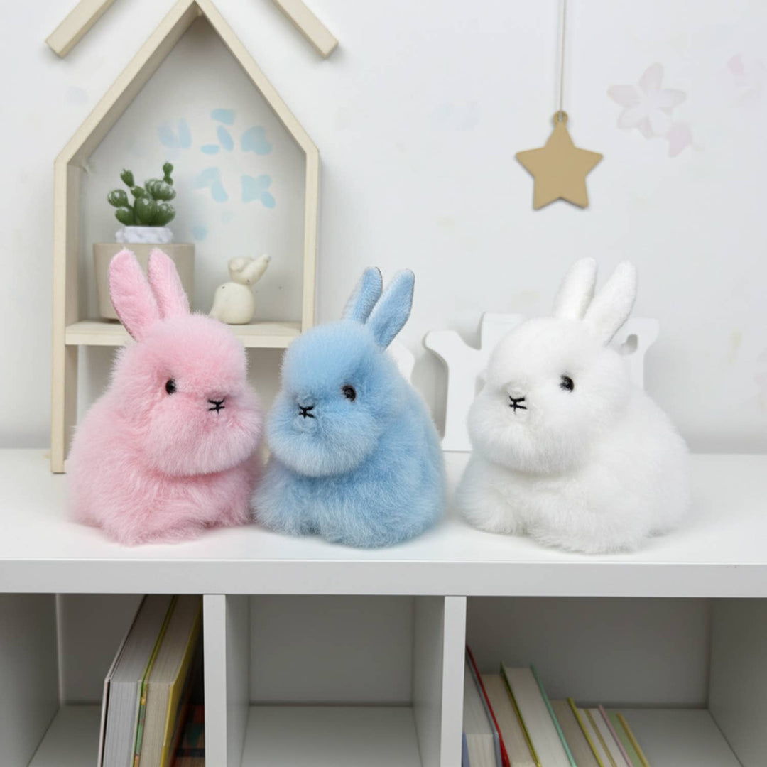 Alpaca Stuffed Animal - Bunny - Micro 6" WHITE send a bouquet- the best flower delivery
