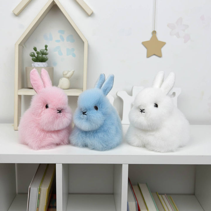 Alpaca Stuffed Animal - Bunny - Micro 6" WHITE send a bouquet- the best flower delivery