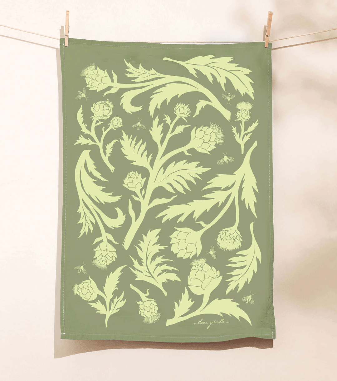 Artichokes Cotton Tea Towel send a bouquet- the best flower delivery