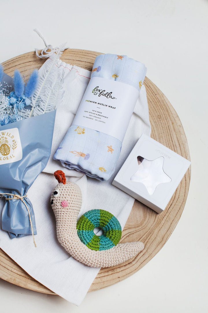 Idlewild Floral Co. Gift Giving Baby Boy Gift Set