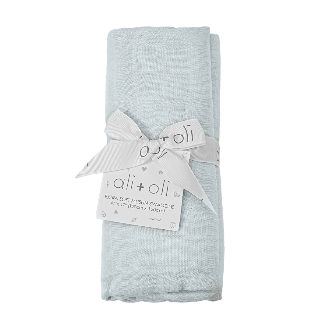 Bamboo Muslin Swaddle Blanket (Misty Sky) send a bouquet- the best flower delivery