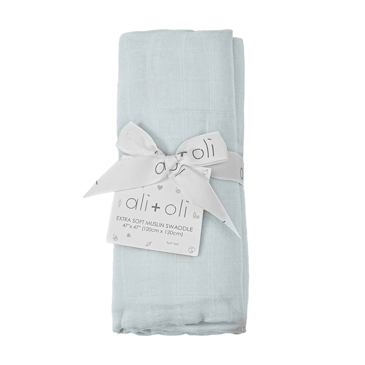 Bamboo Muslin Swaddle Blanket (Misty Sky) send a bouquet- the best flower delivery