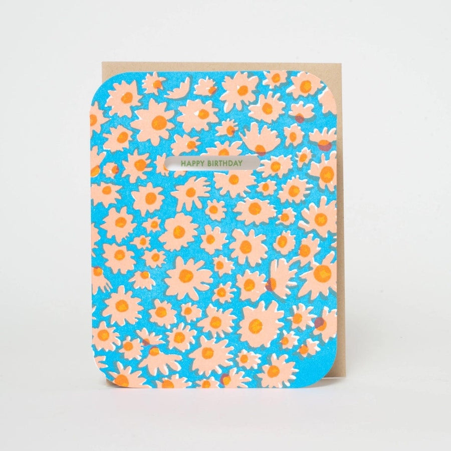 Greeting Card Birthday Daisy Card send a bouquet- the best flower delivery