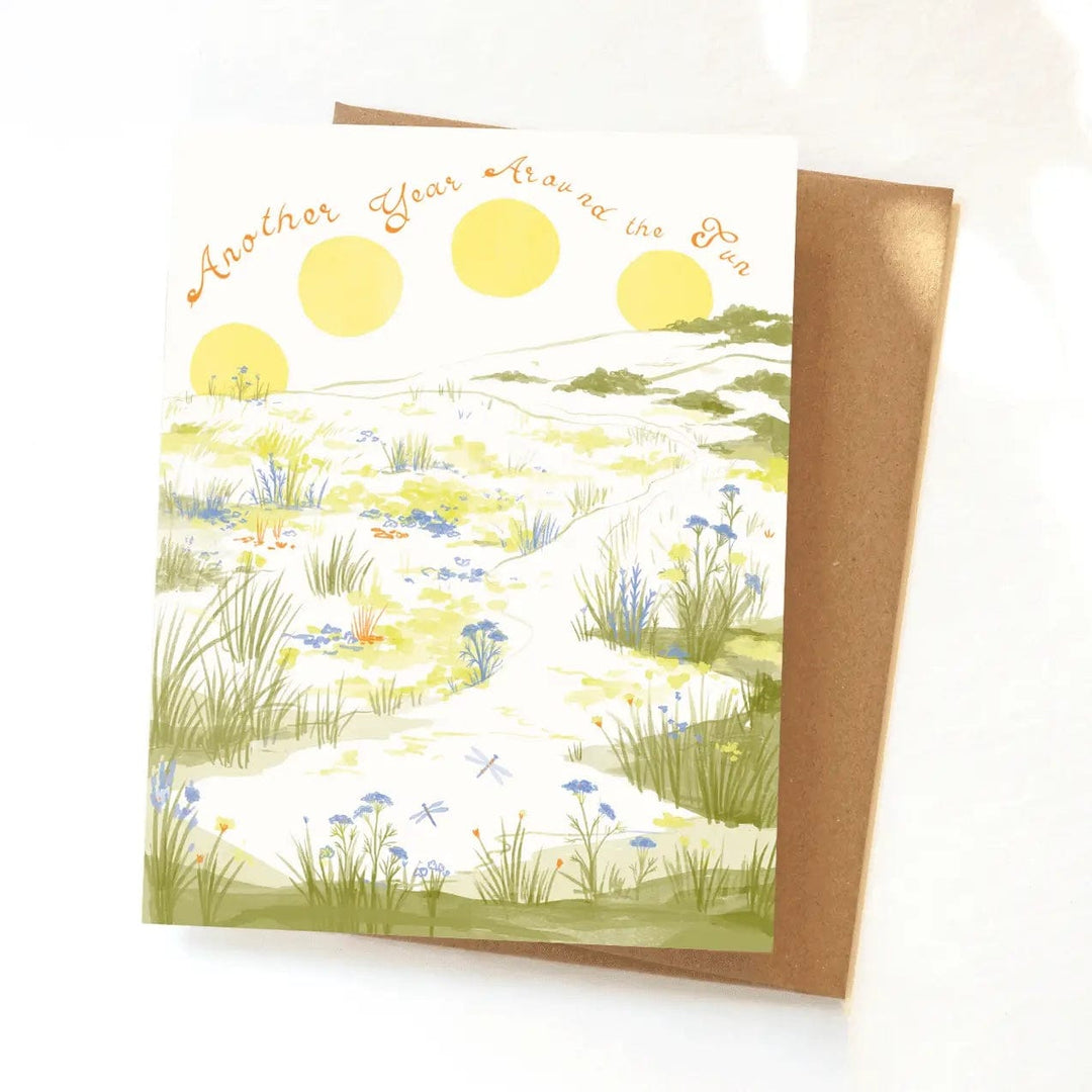 Greeting Card Birthday Sun Card send a bouquet- the best flower delivery