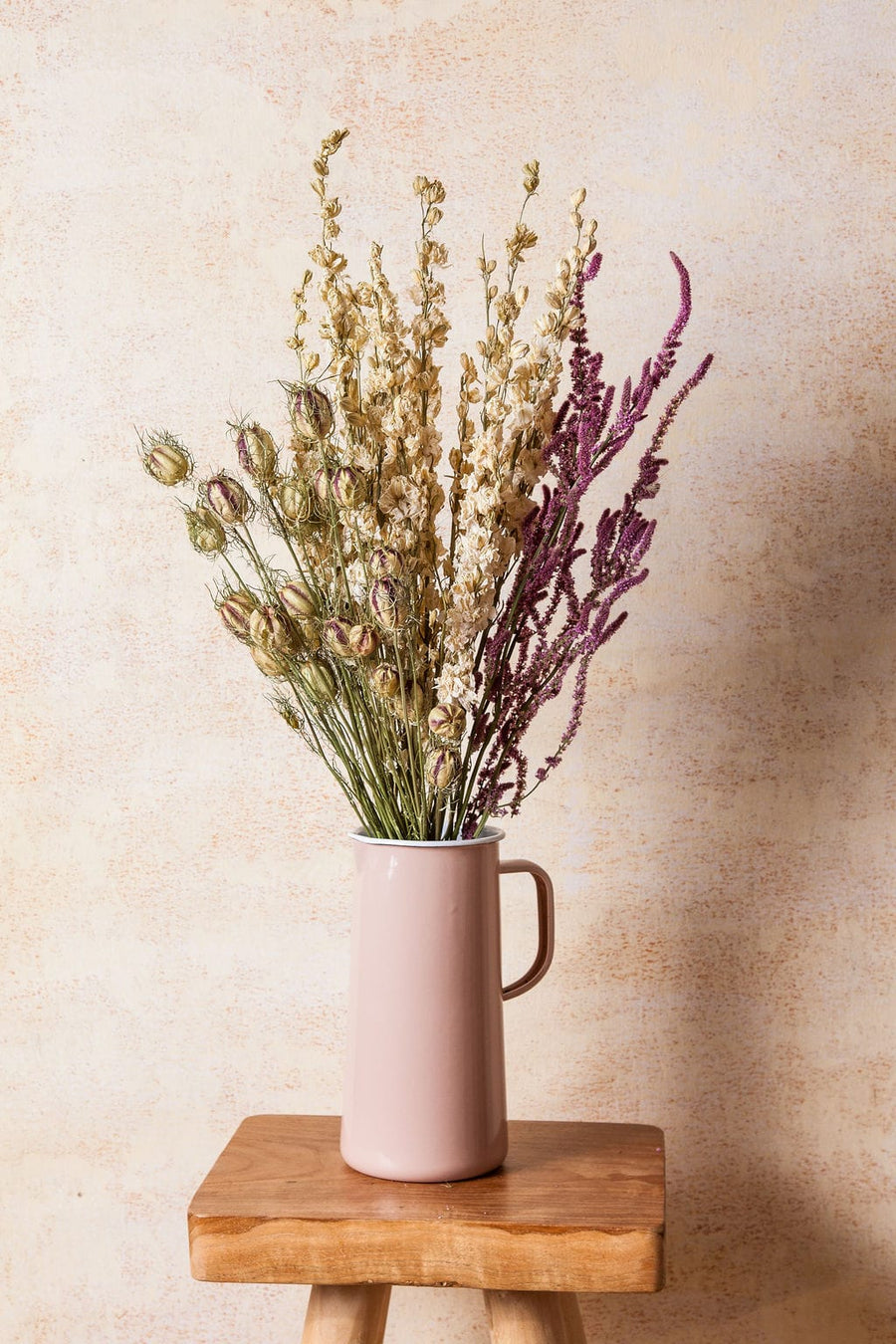 Vase Blush Enamel Pitcher Vase send a bouquet- the best flower delivery