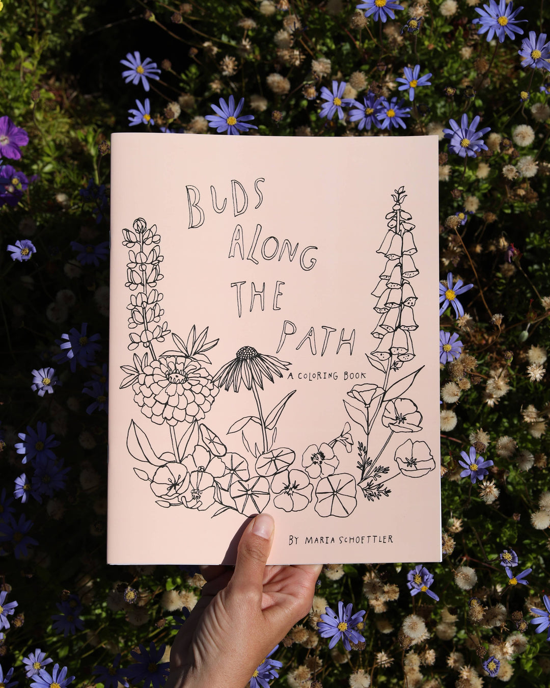 Buds Along the Path Coloring Book send a bouquet- the best flower delivery