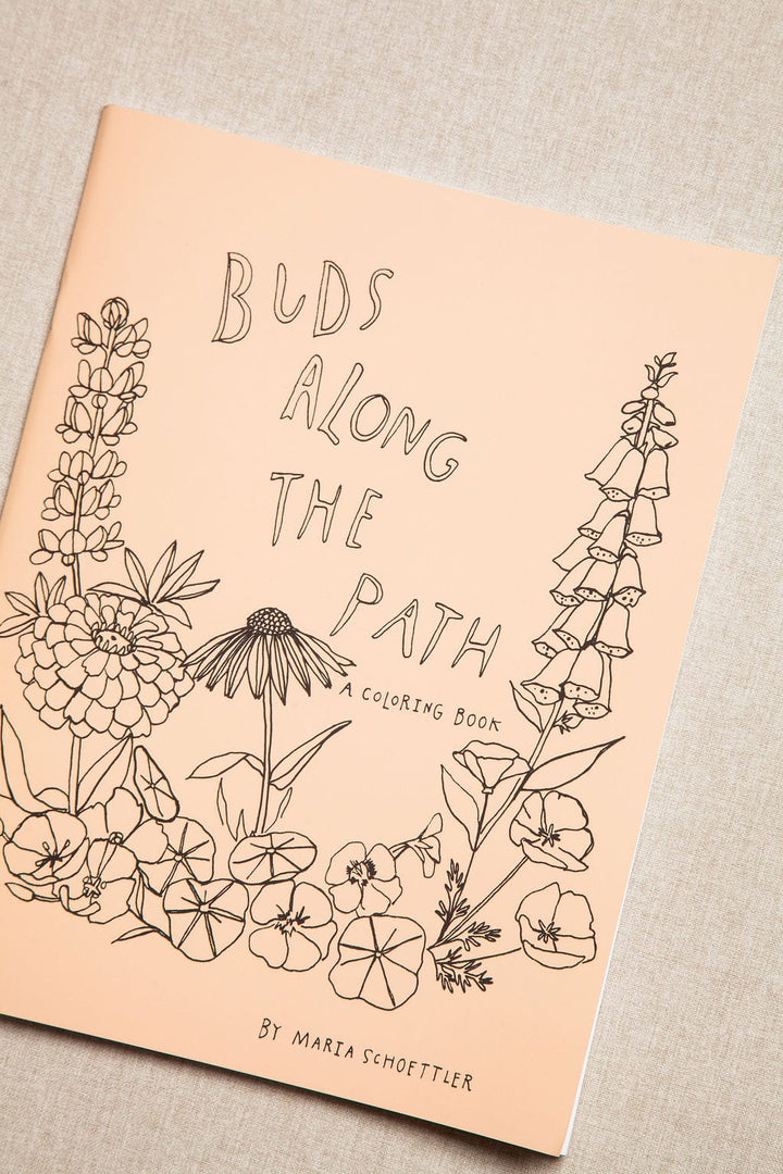 Buds Along the Path Coloring Book send a bouquet- the best flower delivery