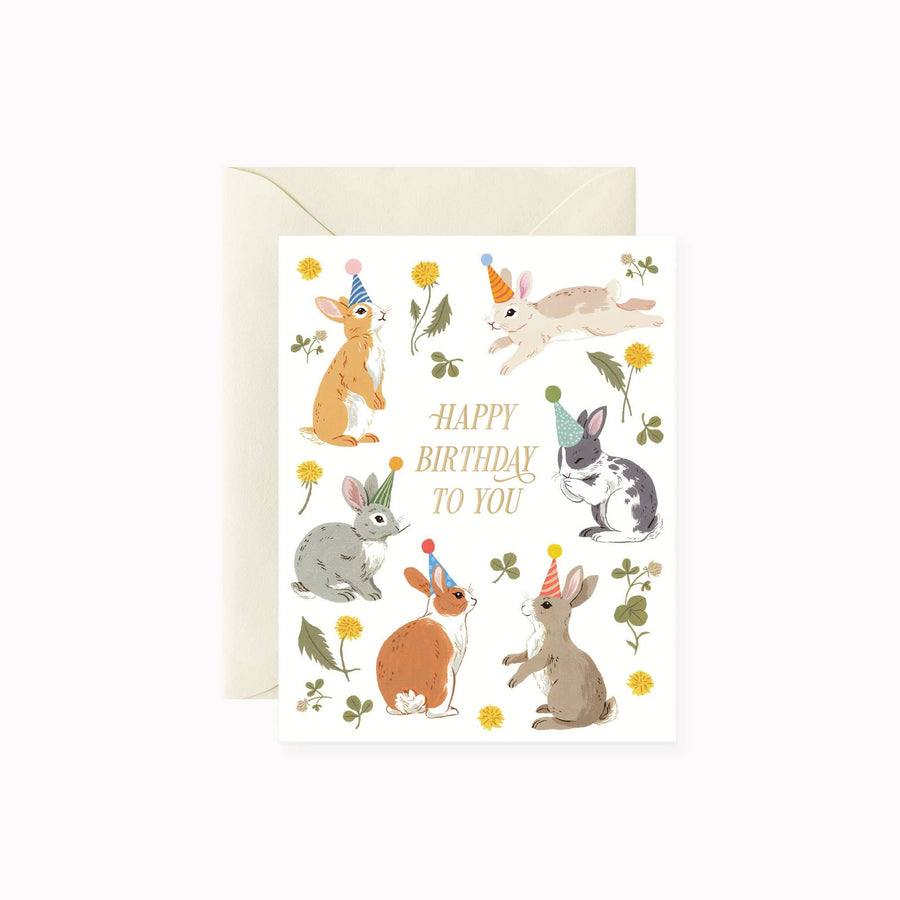 BUNNIES BIRTHDAY PARTY | greeting card send a bouquet- the best flower delivery