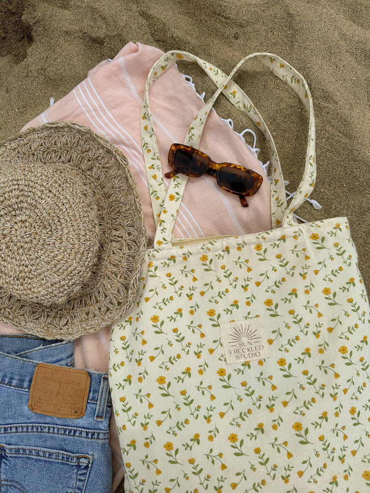 Buttercup Tote Bag: Wide send a bouquet- the best flower delivery