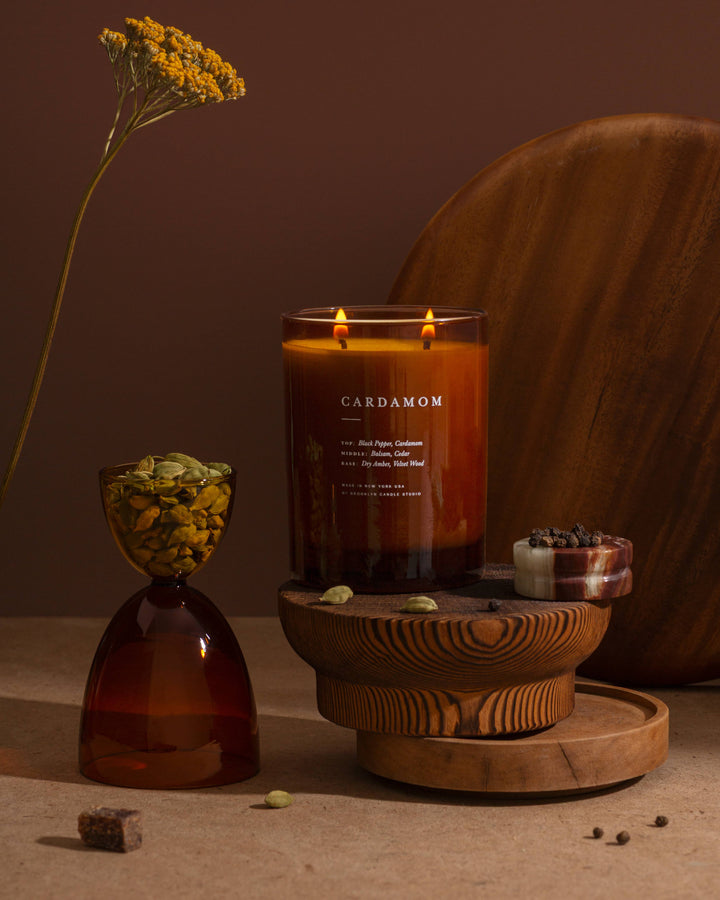 candle Cardamom 2-Wick Candle send a bouquet- the best flower delivery