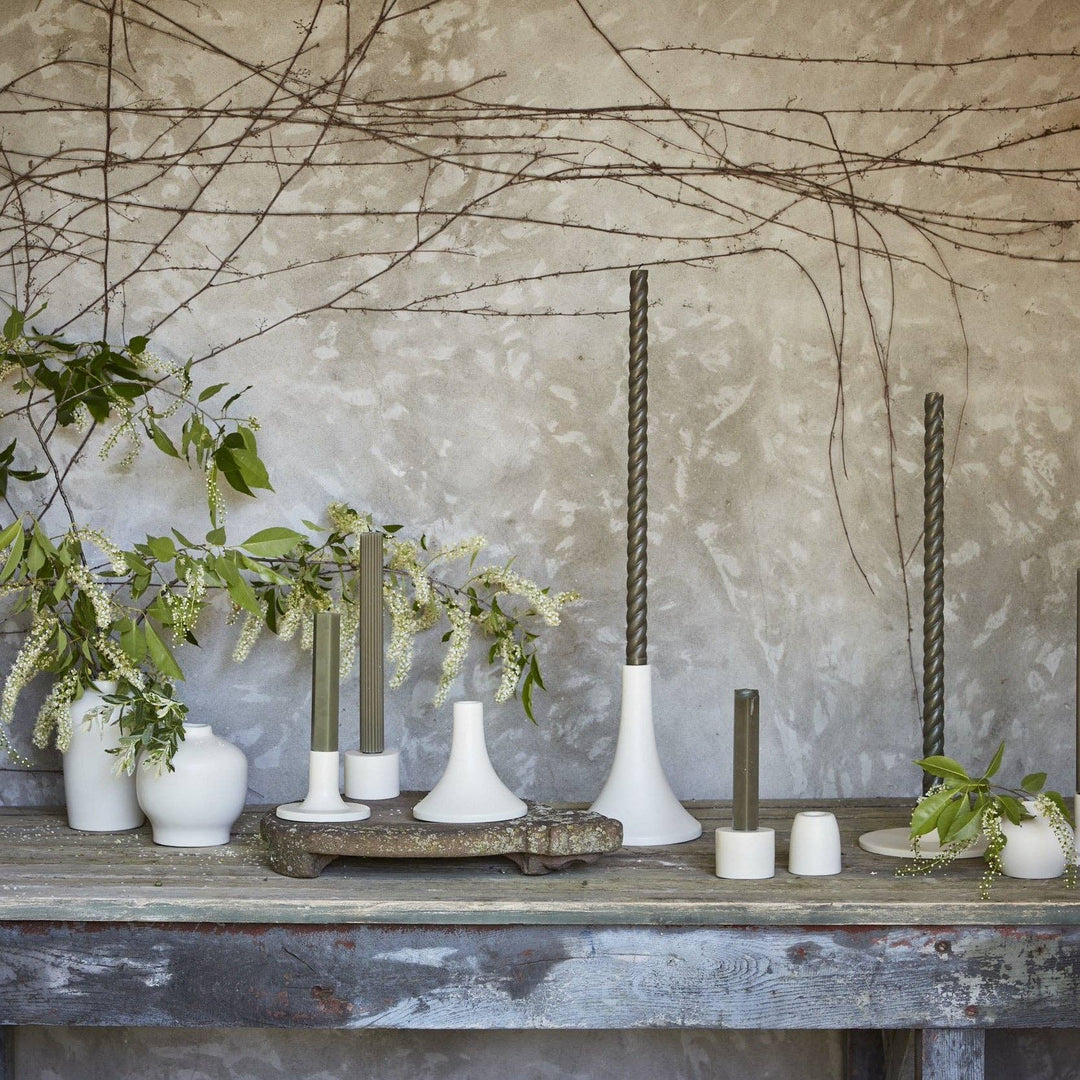 Ceramic Blossom Vase, Matte White: Short send a bouquet- the best flower delivery