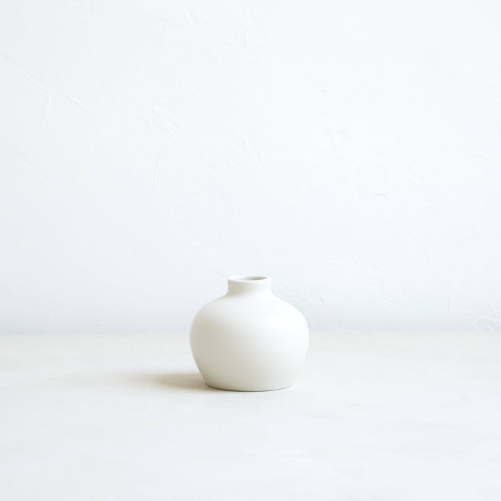 Ceramic Blossom Vase, Matte White: Short send a bouquet- the best flower delivery