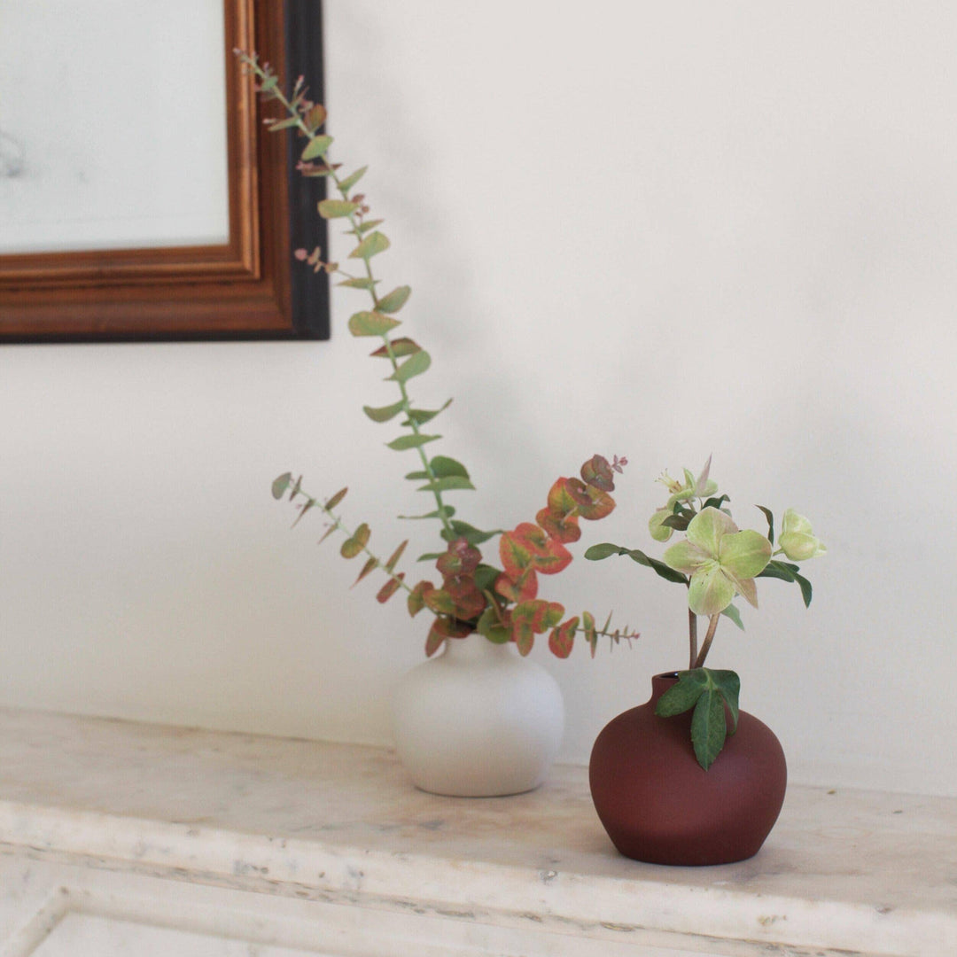 Ceramic Blossom Vase, Matte White: Short send a bouquet- the best flower delivery