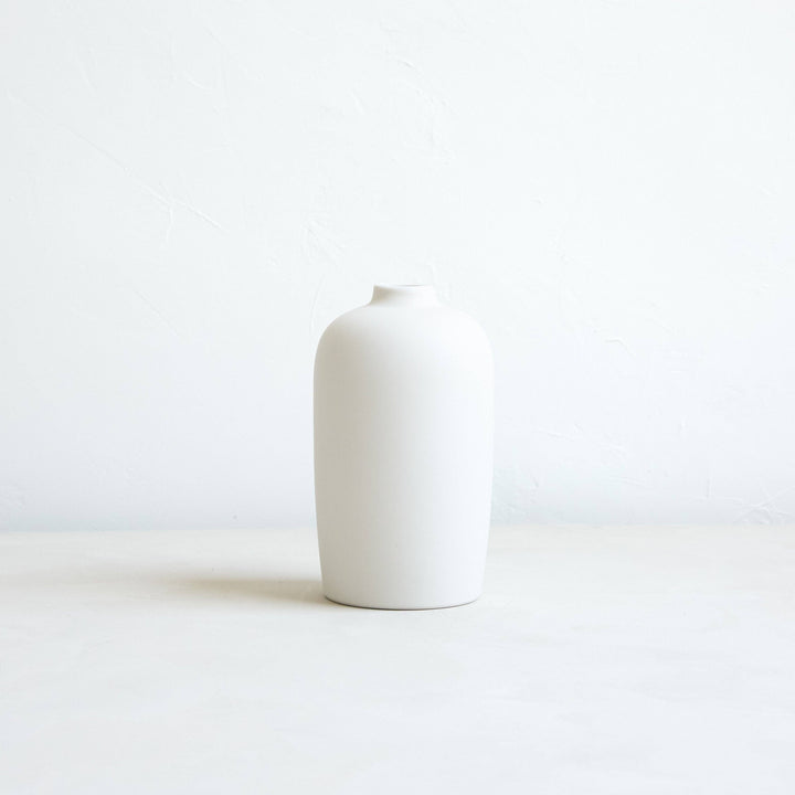 Ceramic Blossom Vase, Matte White: Short send a bouquet- the best flower delivery