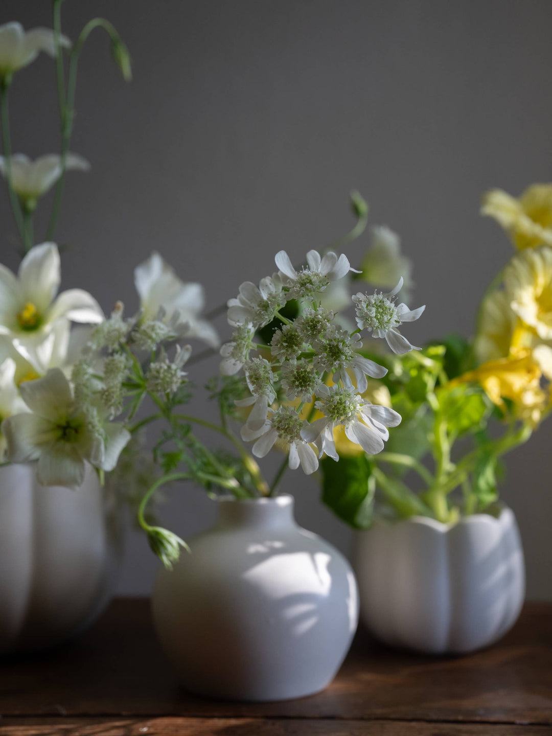 Ceramic Blossom Vase, Matte White: Short send a bouquet- the best flower delivery