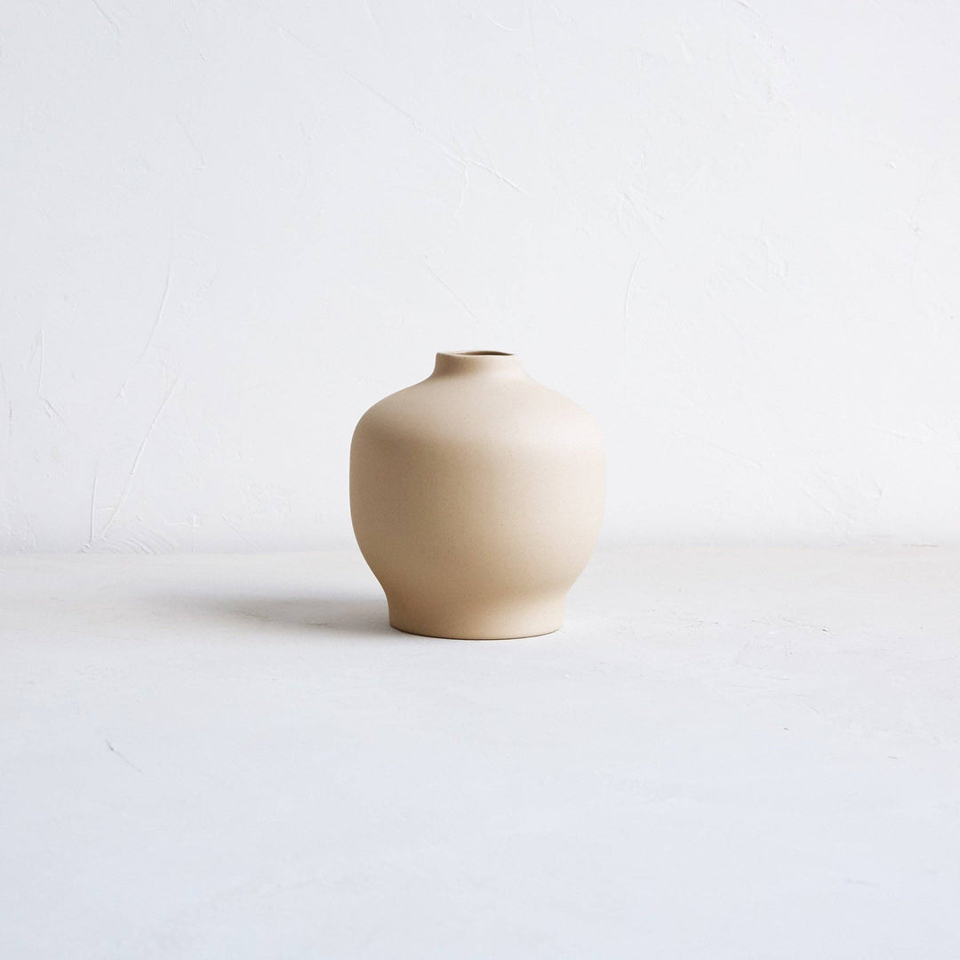 Ceramic Blossom Vase, Sand: Wide send a bouquet- the best flower delivery