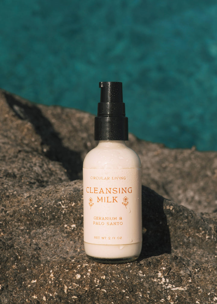 Cleansing Milk, Geranium & Palo Santo send a bouquet- the best flower delivery