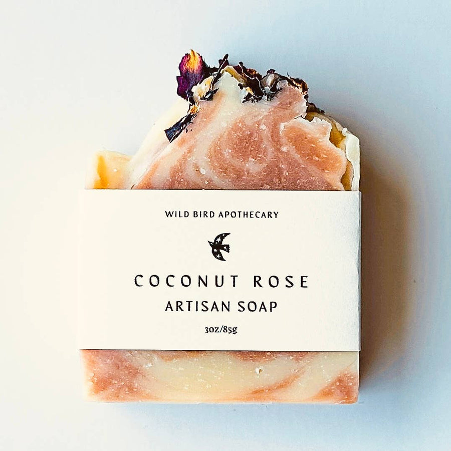 Coconut Rose Essential Oil Bar Soap 4oz send a bouquet- the best flower delivery