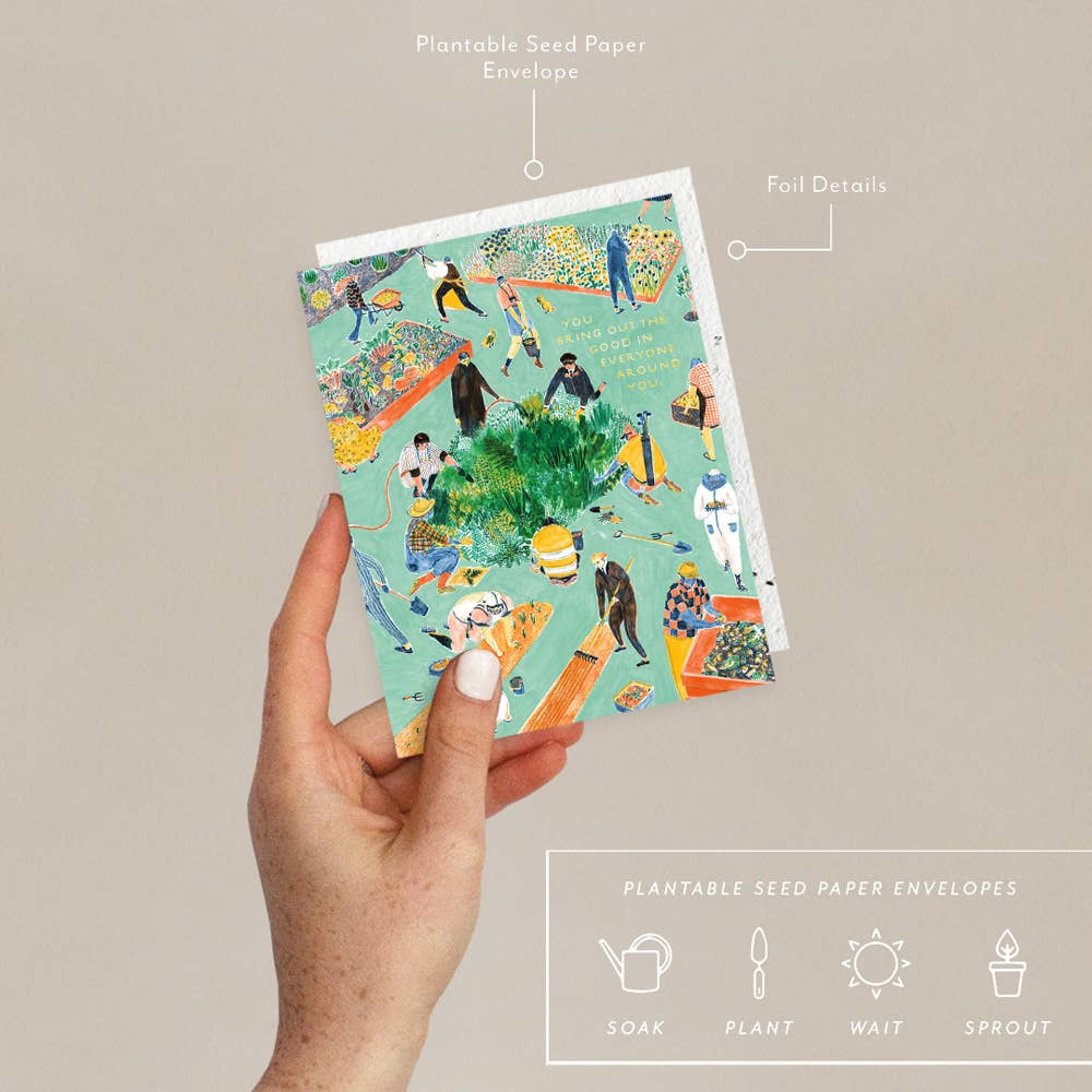 Compost - Love + Friendship Card send a bouquet- the best flower delivery