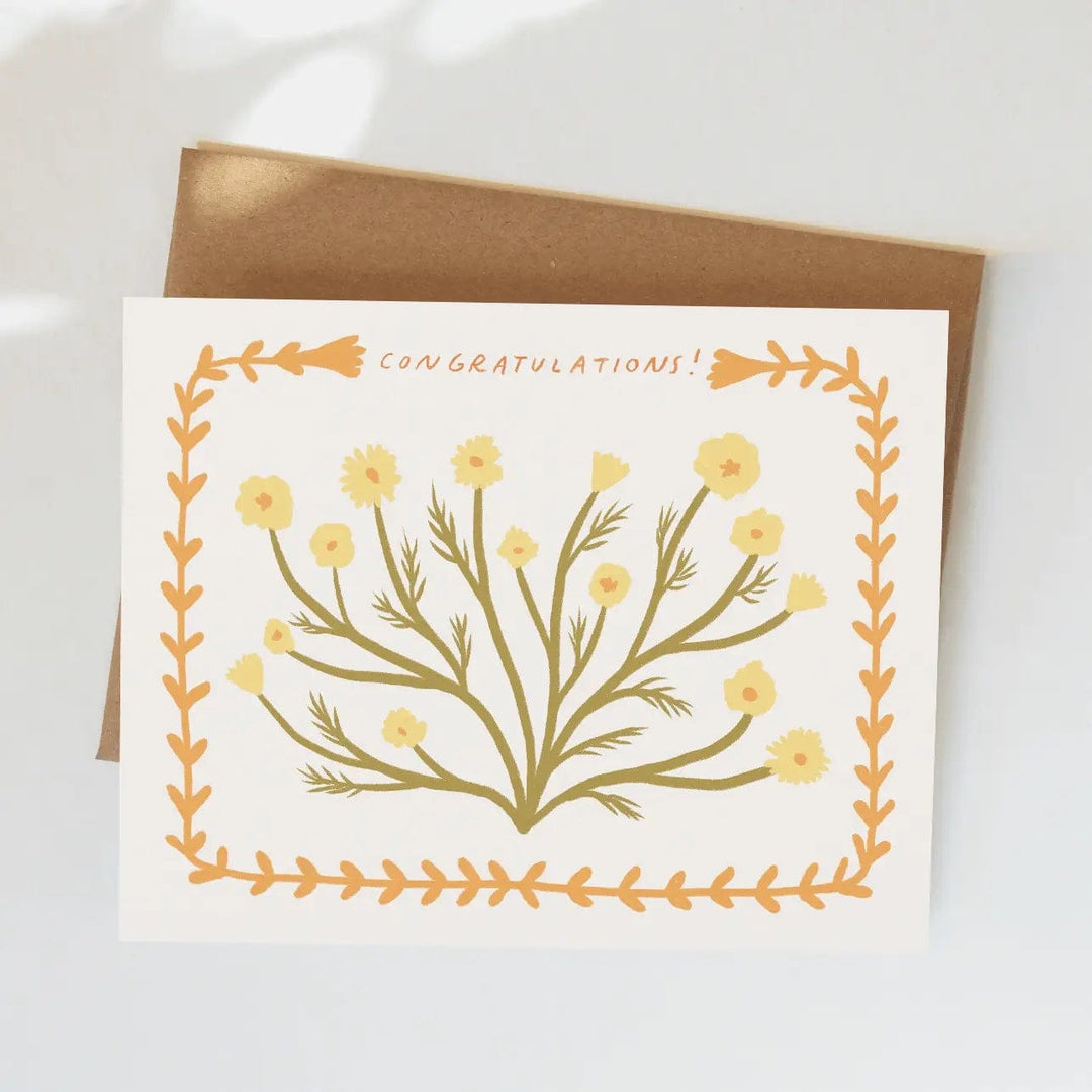 Greeting Card Congratulations Card send a bouquet- the best flower delivery
