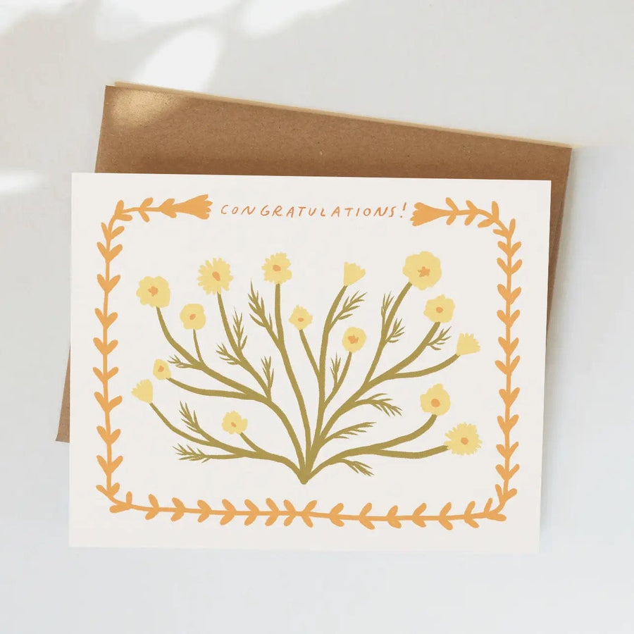 Greeting Card Congratulations Card send a bouquet- the best flower delivery