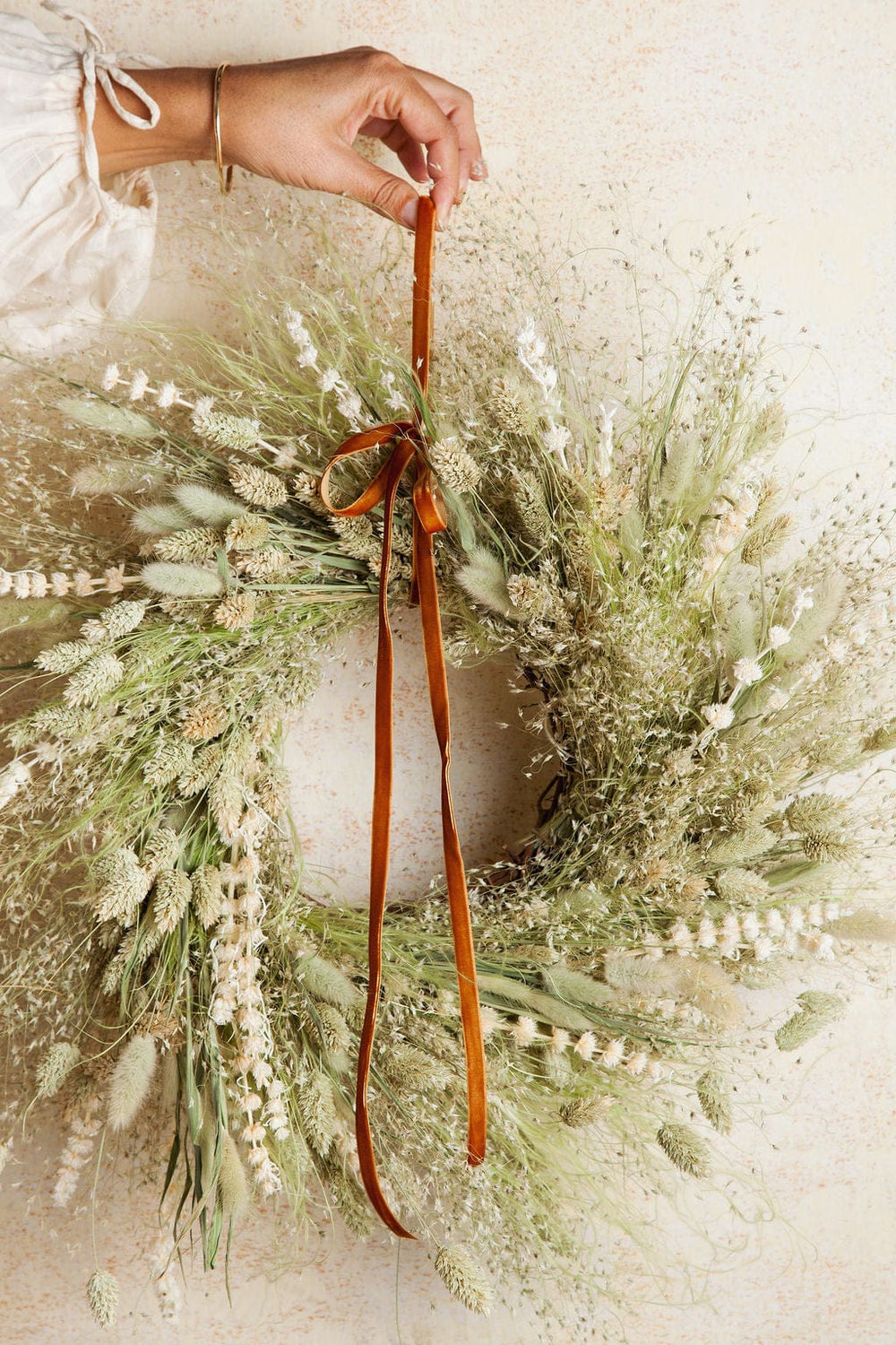 Wreaths Dried Spring Green Wreath send a bouquet- the best flower delivery