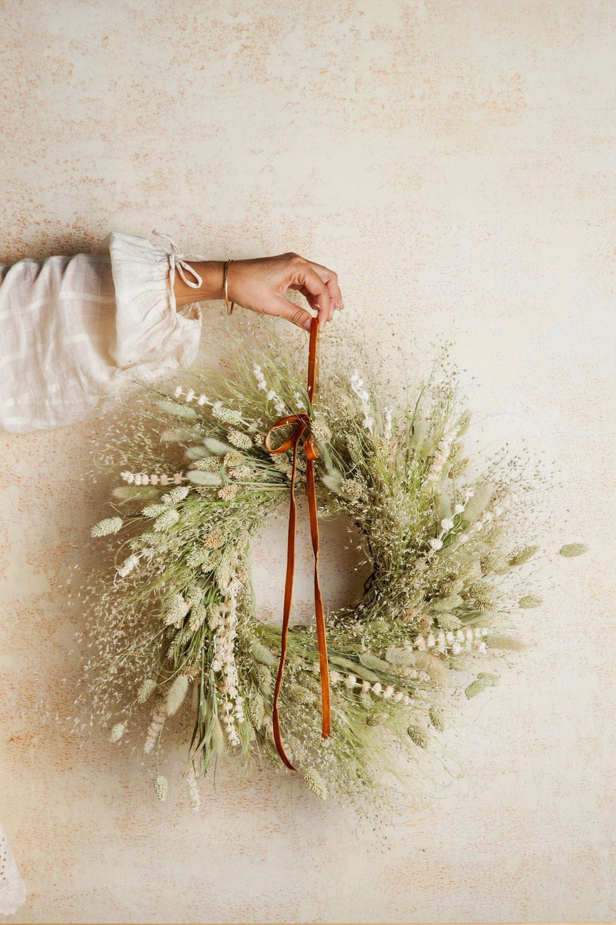 Wreaths Dried Spring Green Wreath send a bouquet- the best flower delivery