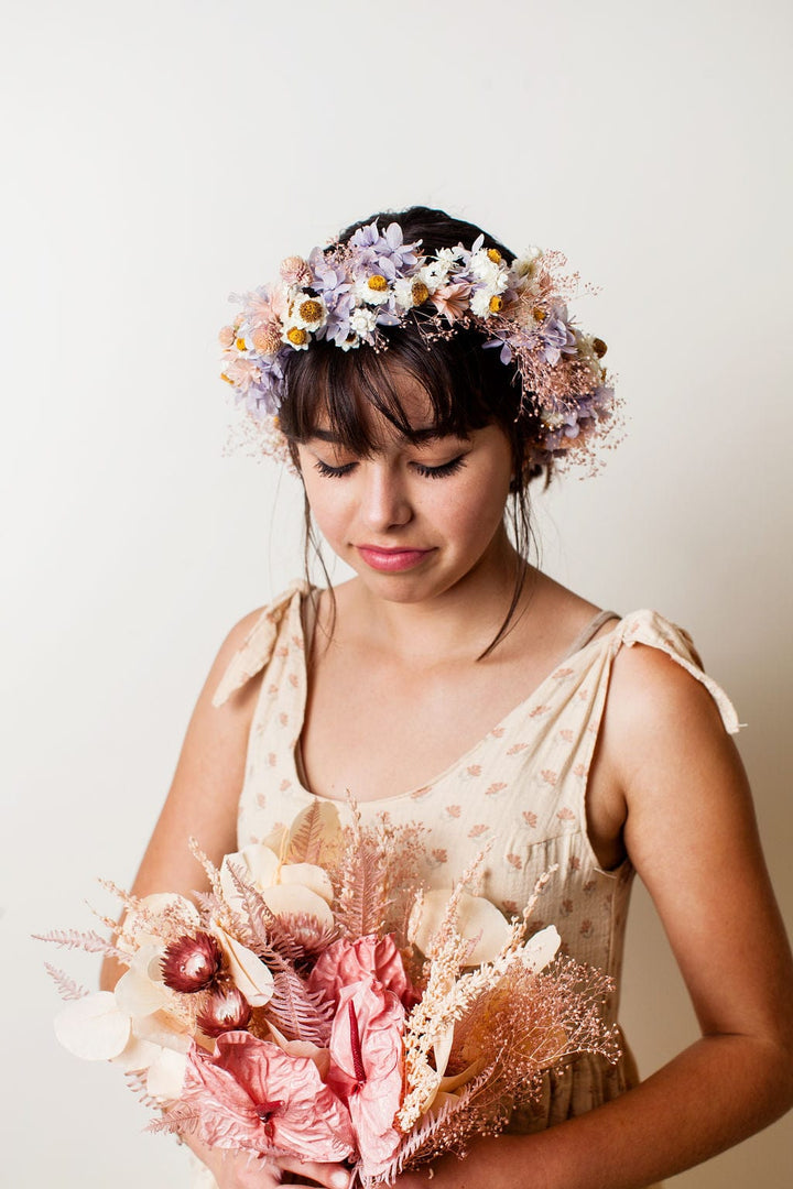 Wedding Everlasting Flower Girl Crown send a bouquet- the best flower delivery