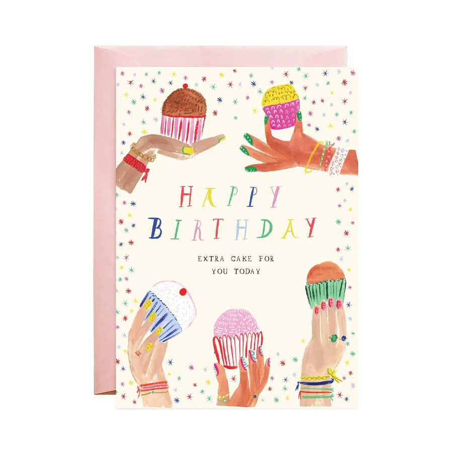 Mr. Boddington's Studio Greeting Card Extra Cake Birthday Card