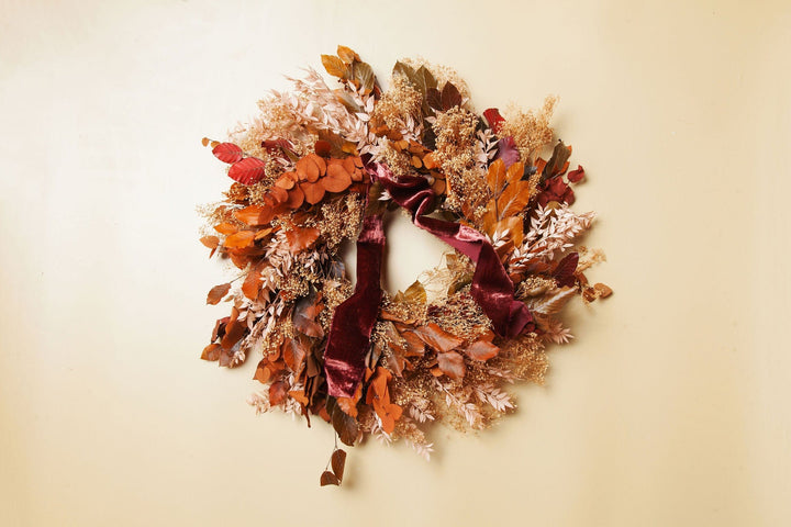 Wreaths Fall Dried Flower Wreath send a bouquet- the best flower delivery