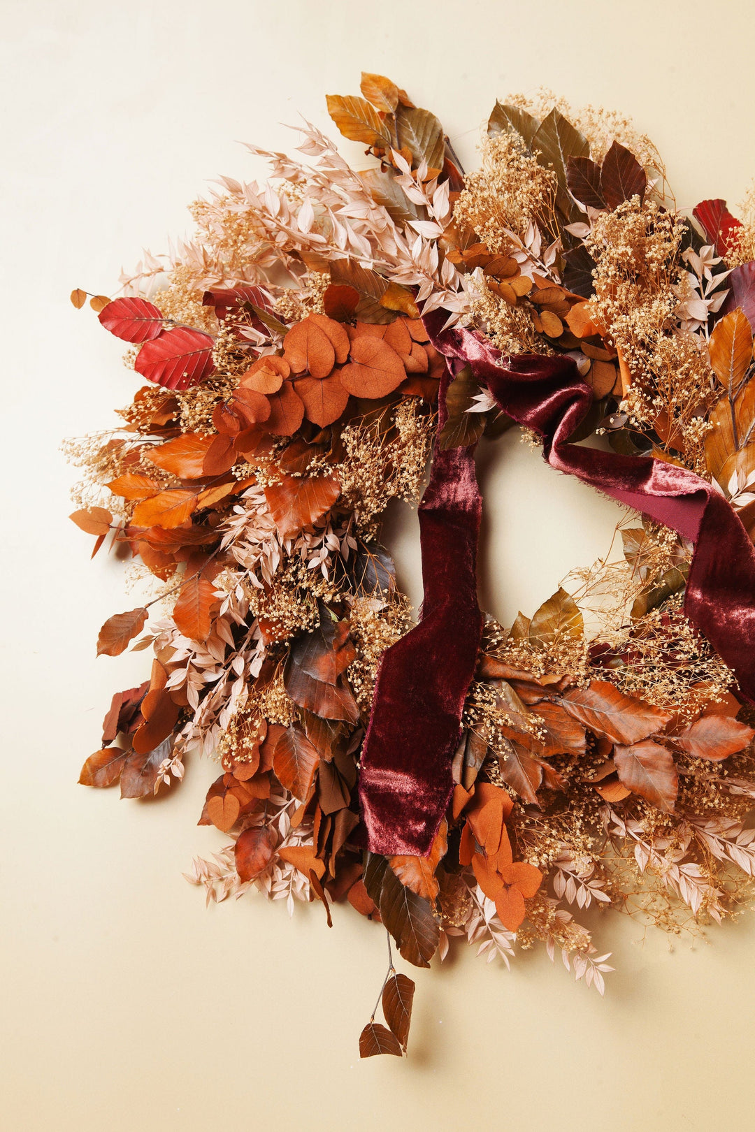 Wreaths Fall Dried Flower Wreath send a bouquet- the best flower delivery