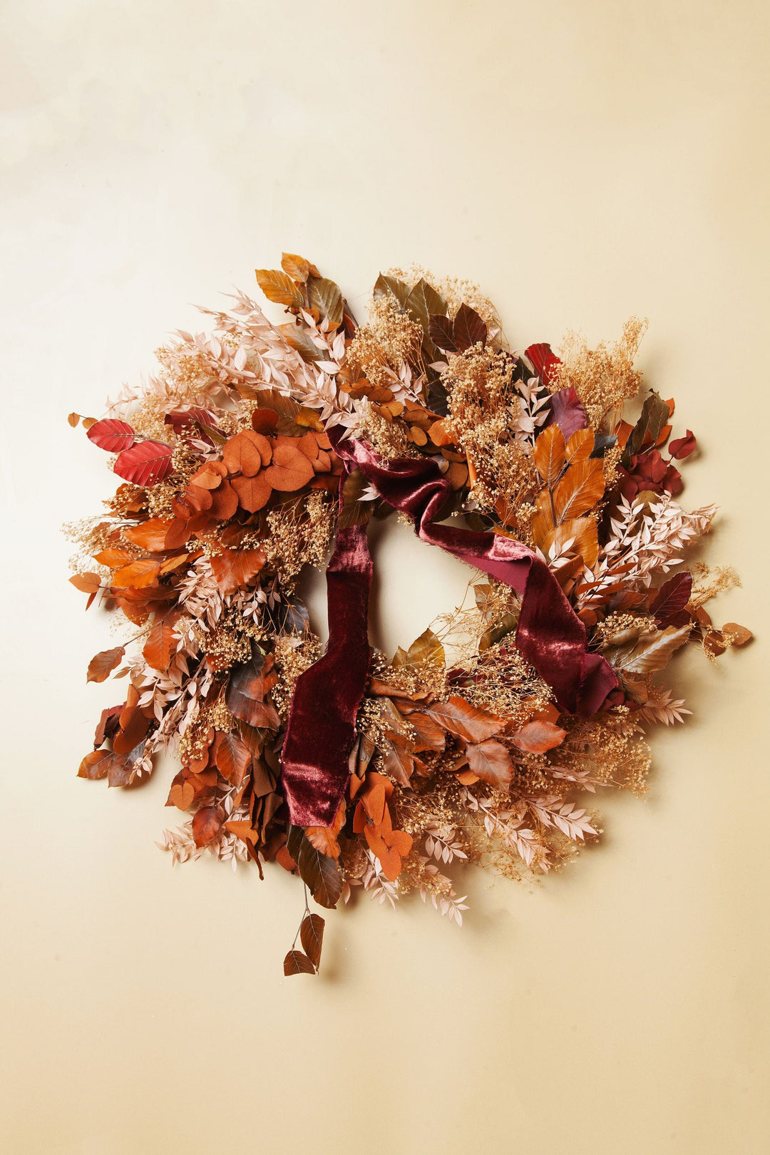 Wreaths Fall Dried Flower Wreath send a bouquet- the best flower delivery