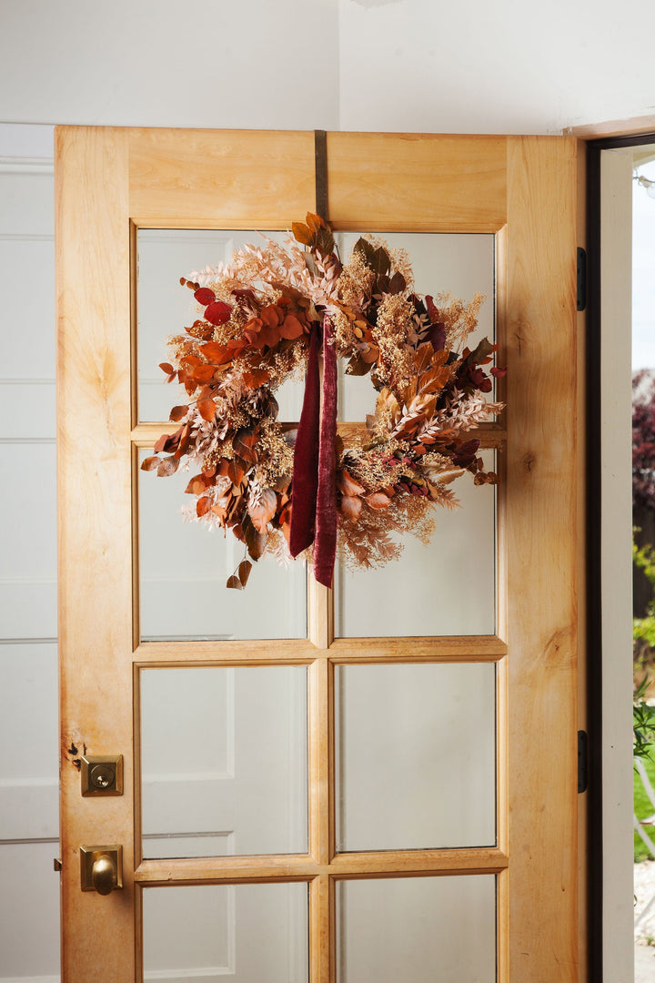 Wreaths Fall Dried Flower Wreath send a bouquet- the best flower delivery