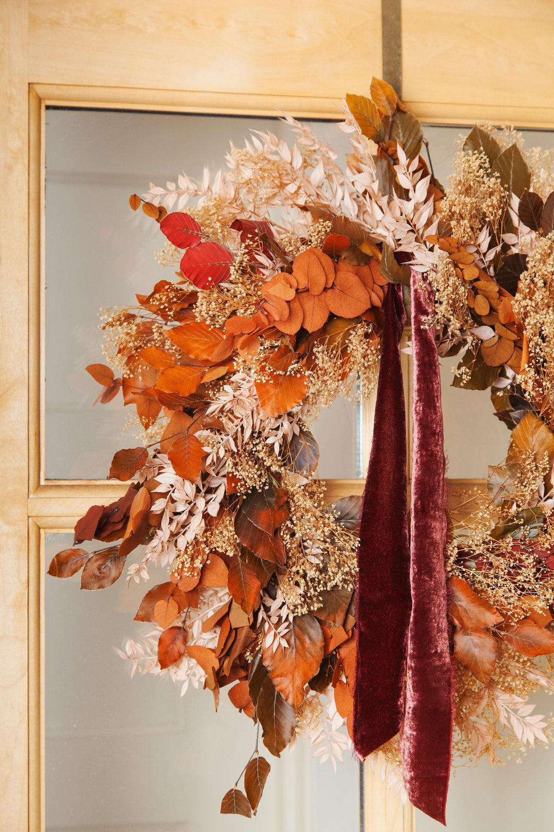 Wreaths Fall Dried Flower Wreath send a bouquet- the best flower delivery