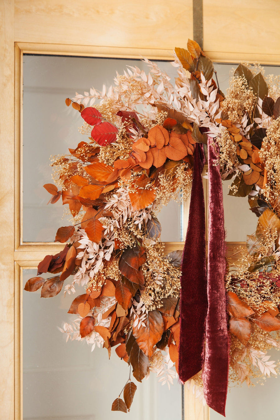 Wreaths Fall Dried Flower Wreath send a bouquet- the best flower delivery