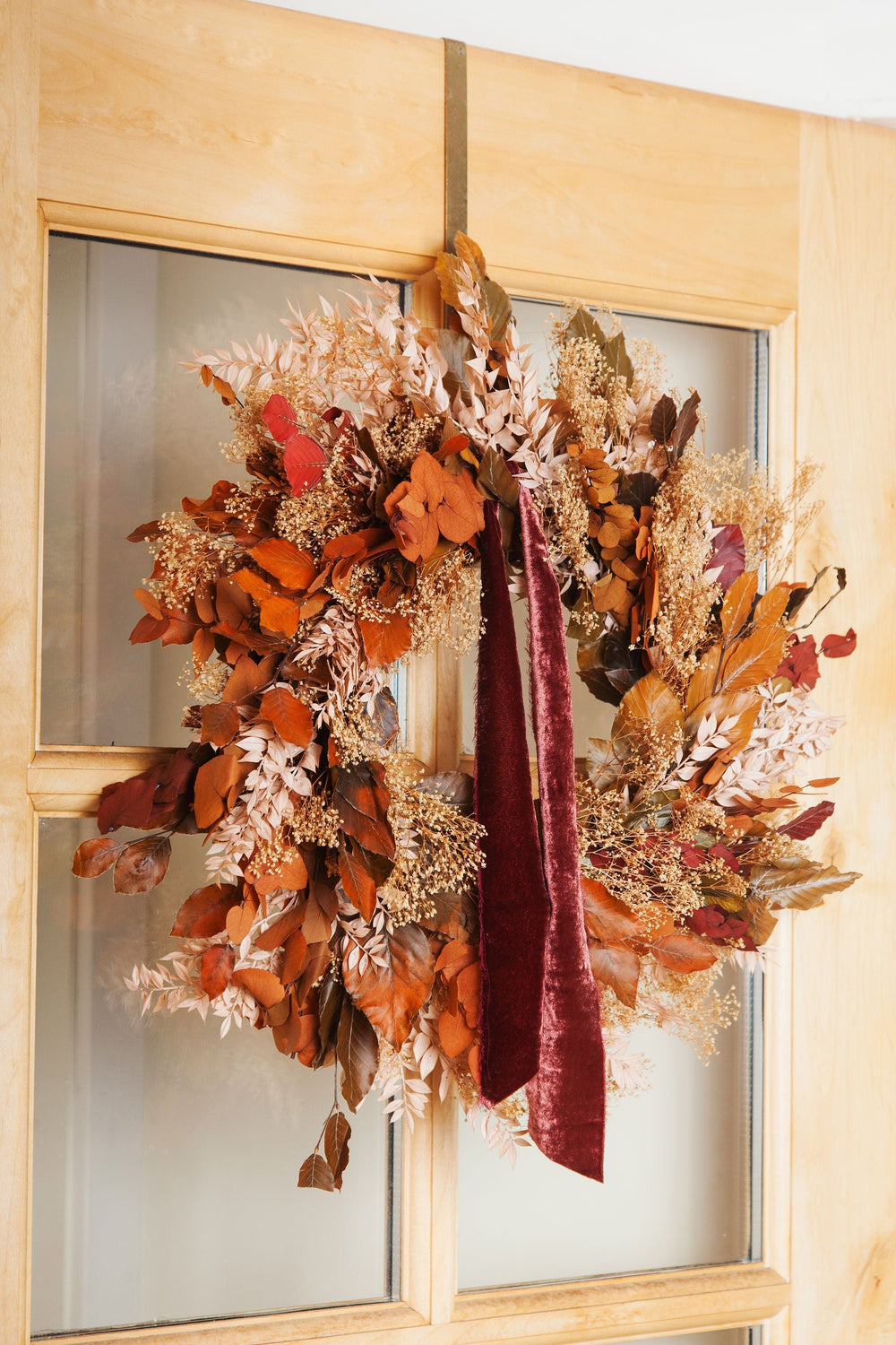 Wreaths Fall Dried Flower Wreath send a bouquet- the best flower delivery